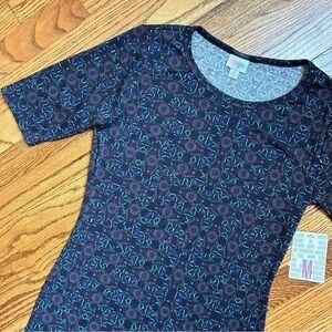 NEW Lularoe Purple & Black Julia Sheath Bodycon Dress Sz M